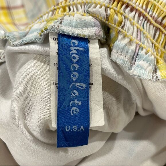 Strapless plaid Multicolor mini dress size extra small - Picture 9 of 13